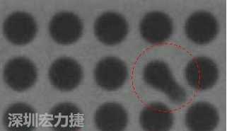 BGA空焊，導(dǎo)通孔(via)連接焊墊