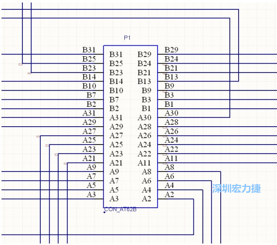 雙擊 1.SchDoc，文件可以被正常打開，下圖是其中的一部分：